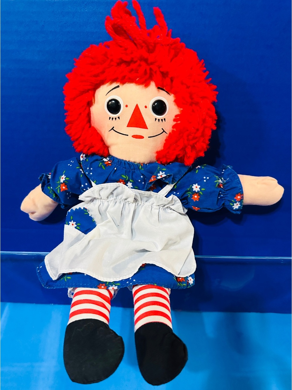 Raggedy Ann Vintage 1987 PLAYSKOOL Rag Doll Plush 12”